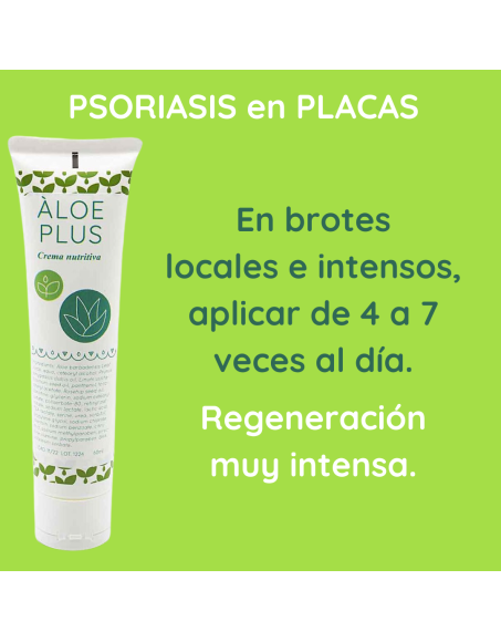 Psoriasis en placas crema nutritiva aloe plus