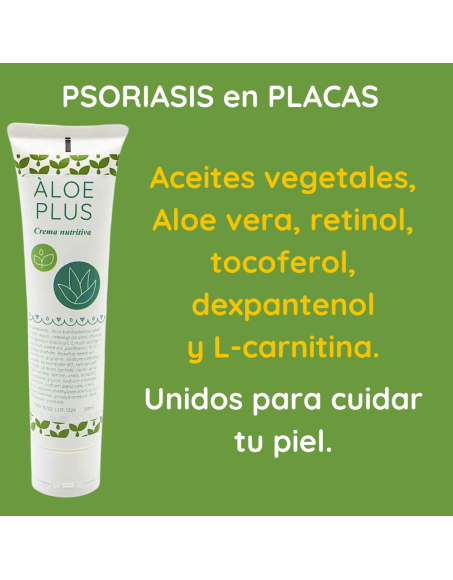 Psoriasis en placas crema nutritiva aloe plus