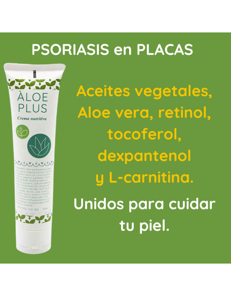 Psoriasis en placas crema nutritiva aloe plus