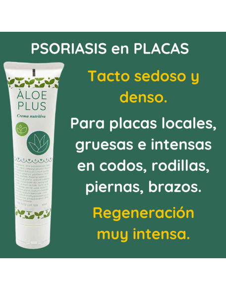 Psoriasis en placas crema nutritiva aloe plus
