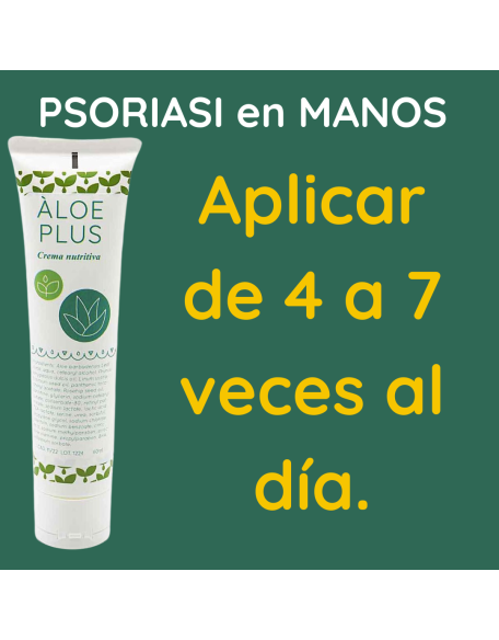 Psoriasis palmo plantar manos crema nutritiva aloe plus