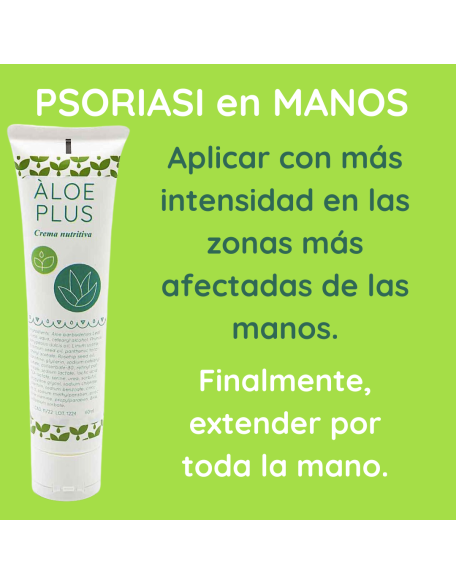 Psoriasis palmo plantar manos crema nutritiva aloe plus