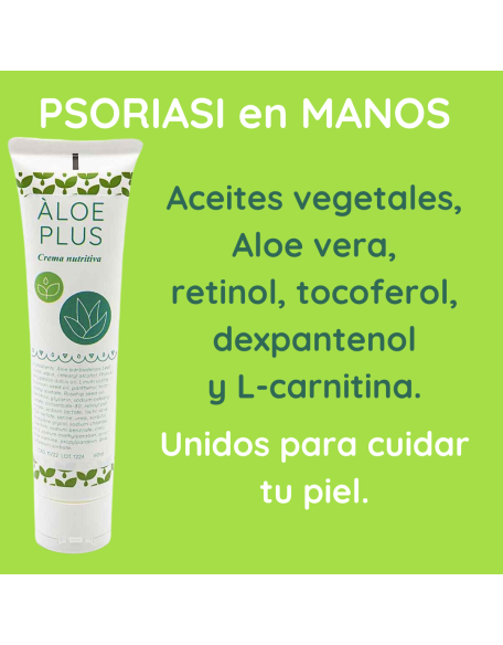 Psoriasis palmo plantar manos crema nutritiva aloe plus