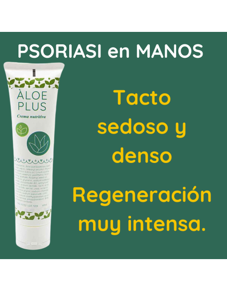 Psoriasis palmo plantar manos crema nutritiva aloe plus