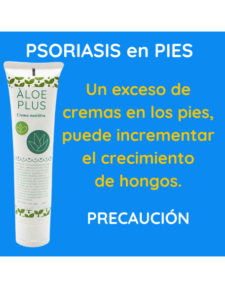 Psoriasis palmo plantar pies crema nutritiva aloe plus