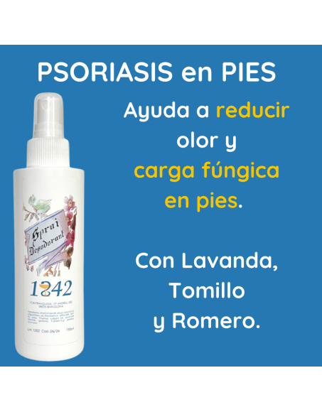 Psoriasi palmo plantar pies spray desodorante