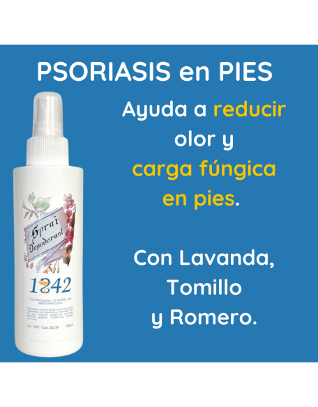 Psoriasi palmo plantar pies spray desodorante