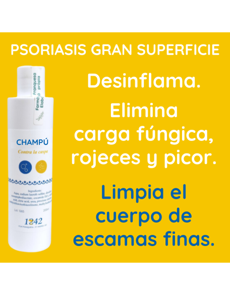 Psoriasis grandes superficies champú caspa