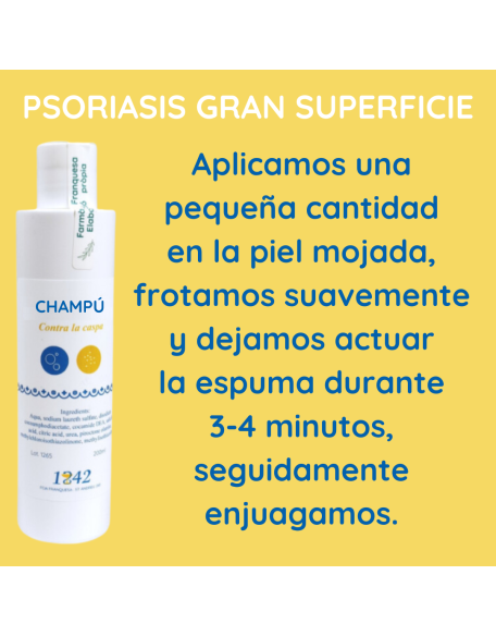 Psoriasis grandes superficies champú caspa