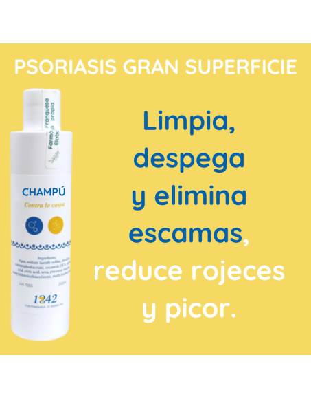 Psoriasis grandes superficies champú caspa