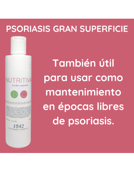 Psoriasis grandes superficies lleche corporal...