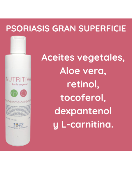 Psoriasis grandes superficies lleche corporal...