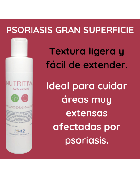 Psoriasis grandes superficies lleche corporal...