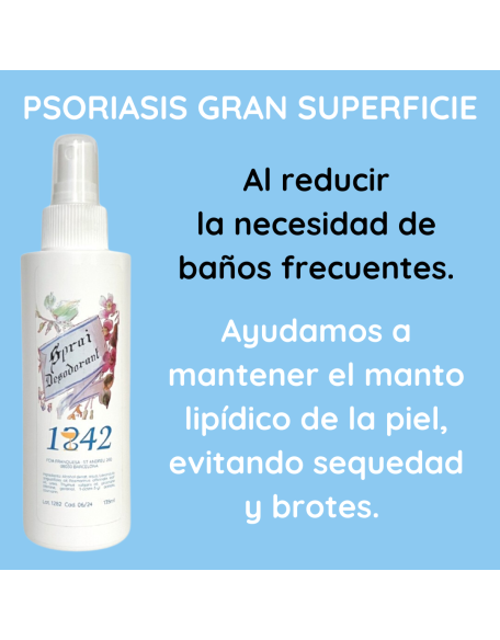 Psoriasis grandes superficies spray desodorante