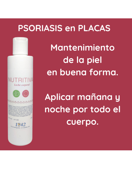 Psoriasis en placas leche corporal nutritiva 1842