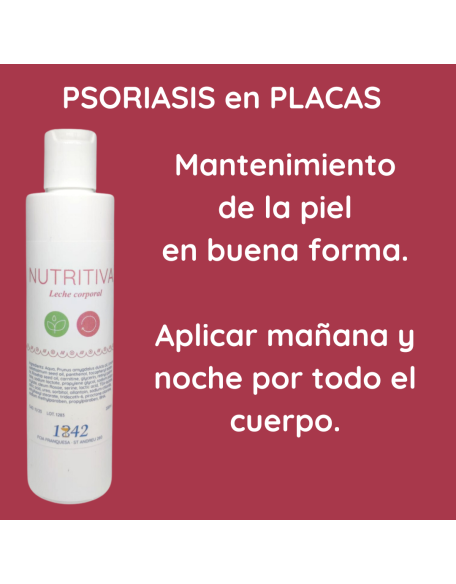 Psoriasis en placas leche corporal nutritiva 1842