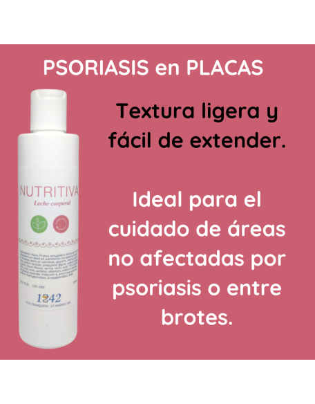 Psoriasis en placas leche corporal nutritiva 1842