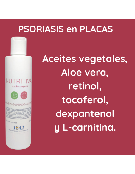 Psoriasis en placas leche corporal nutritiva 1842