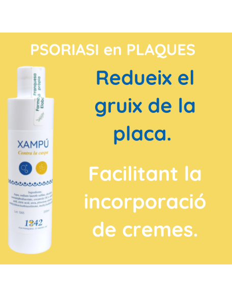 Psoriasi en plaques xampú contra la Caspa 1842