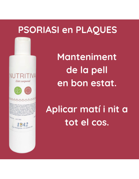 Psoriasi en plaques llet corporal nutritiva 1842