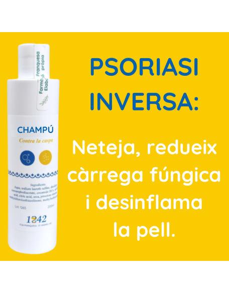 Psoriasi inversa: Neteja, redueix càrrega fúngica i desinflama la pell