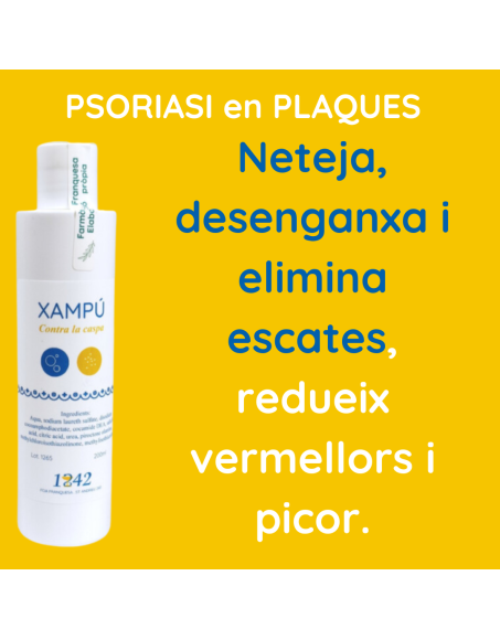 Psoriasi en plaques xampú contra la Caspa 1842