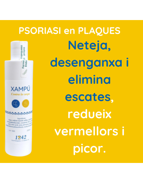 Psoriasi en plaques xampú contra la Caspa 1842