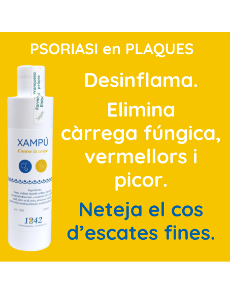 Psoriasi en plaques xampú contra la Caspa 1842