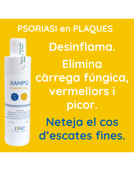 Psoriasi en plaques xampú contra la Caspa 1842