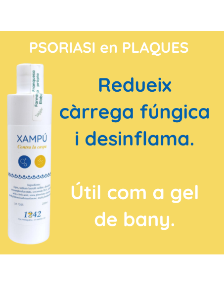 Psoriasi en plaques xampú contra la Caspa 1842
