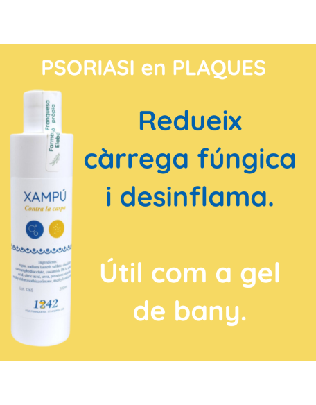 Psoriasi en plaques xampú contra la Caspa 1842