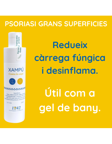 Psoriasi grans superficies xampú caspa