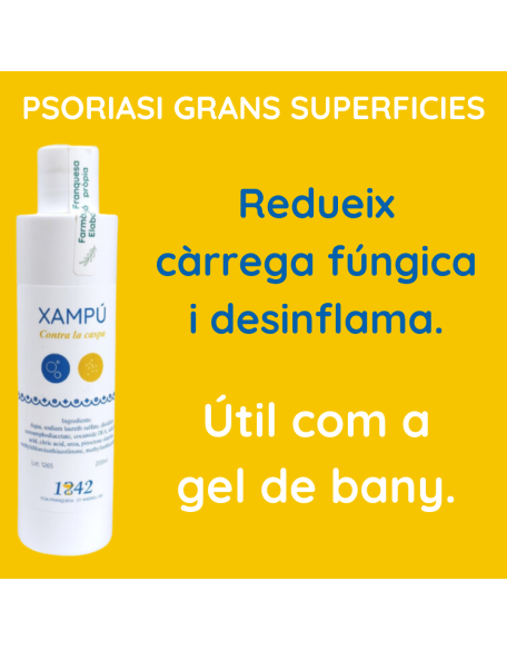 Psoriasi grans superficies xampú caspa