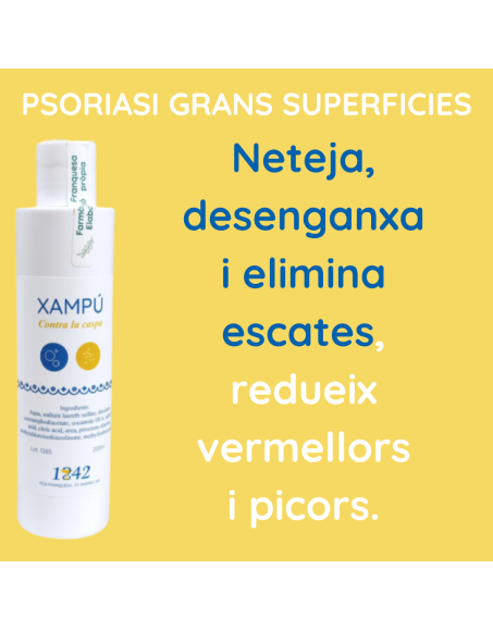 Psoriasi grans superficies xampú caspa