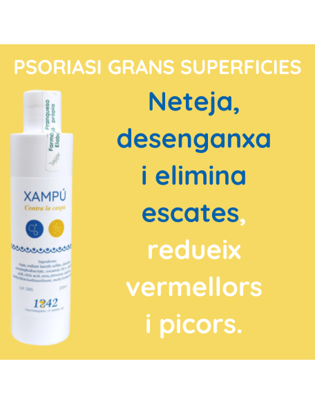 Psoriasi grans superficies xampú caspa