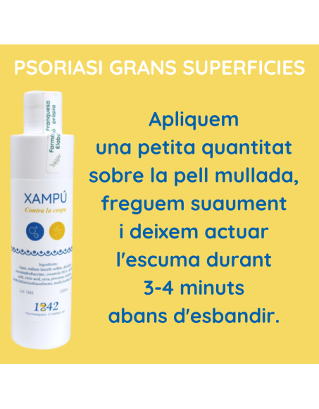 Psoriasi grans superficies xampú caspa