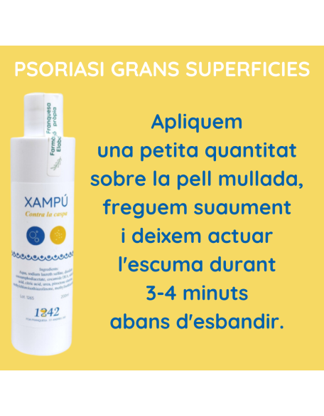 Psoriasi grans superficies xampú caspa