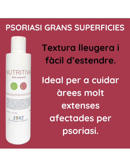 Psoriasi grans superficies llet corporal nutritiva