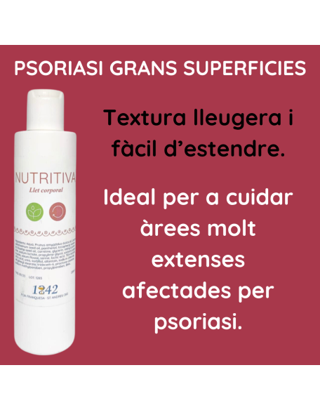 Psoriasi grans superficies llet corporal nutritiva