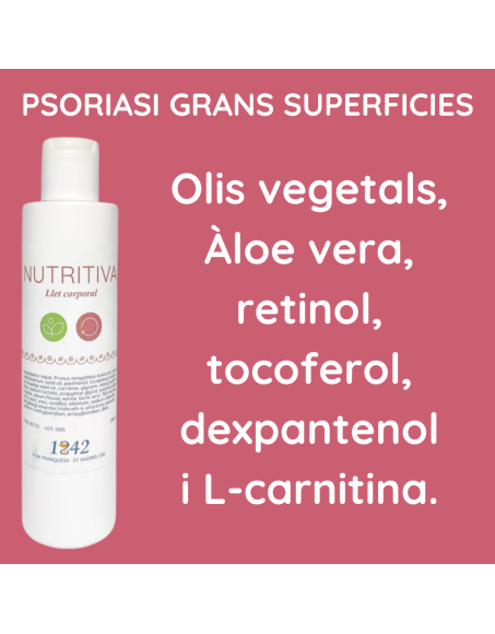 Psoriasi grans superficies llet corporal nutritiva