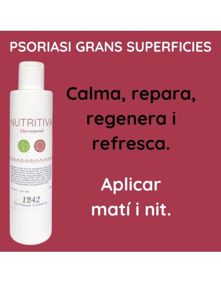 Psoriasi grans superficies llet corporal nutritiva