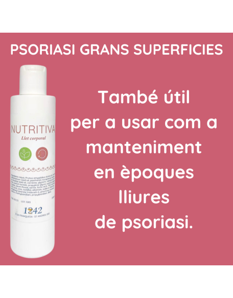 Psoriasi grans superficies llet corporal nutritiva