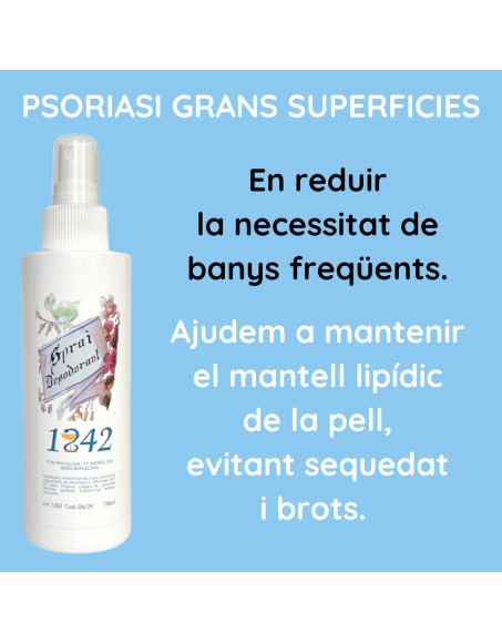 Psoriasi grans superficies spray desodorant