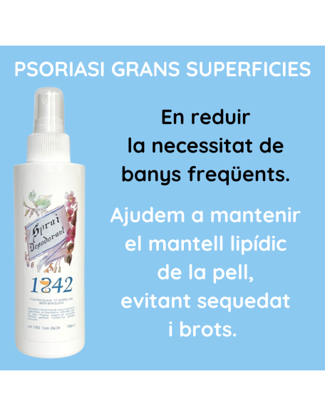 Psoriasi grans superficies spray desodorant